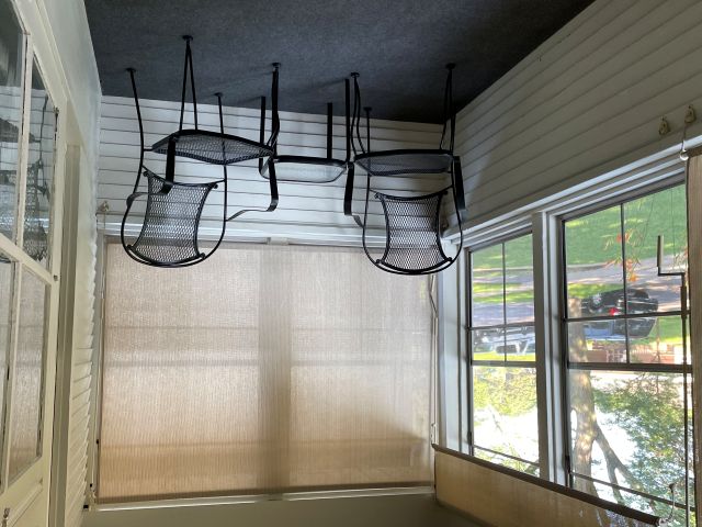Porch with patio chairs