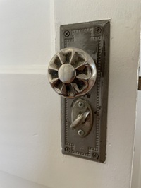 First floor bedroom doorknob